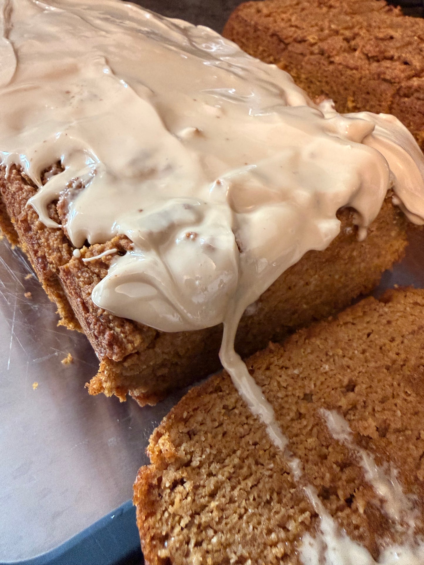 Pumpkin Sweet Bread with Maple Cream Icing