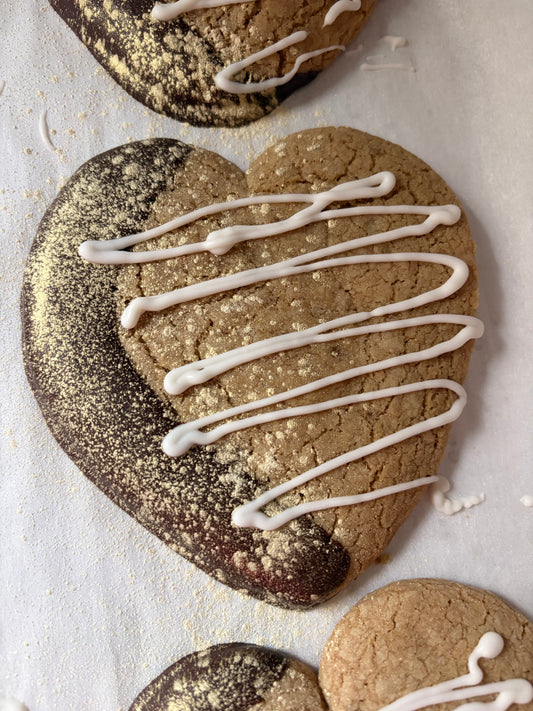 Chocolate-Dipped Shimmer Cookie