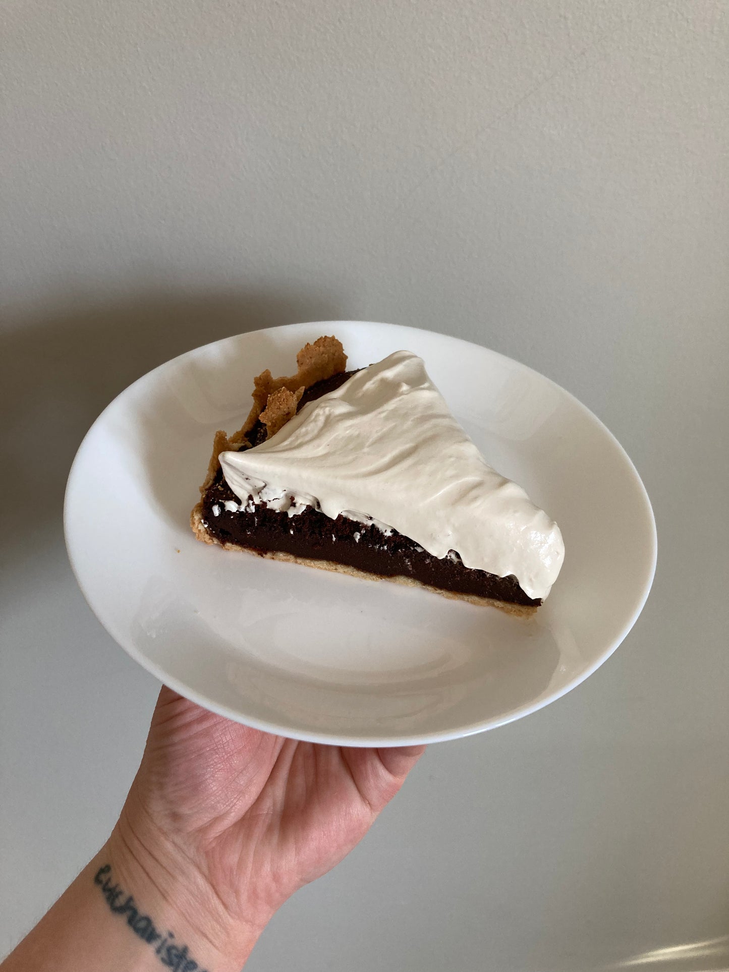 Chocolate Cream Pie with Marshmallow Cream Topping